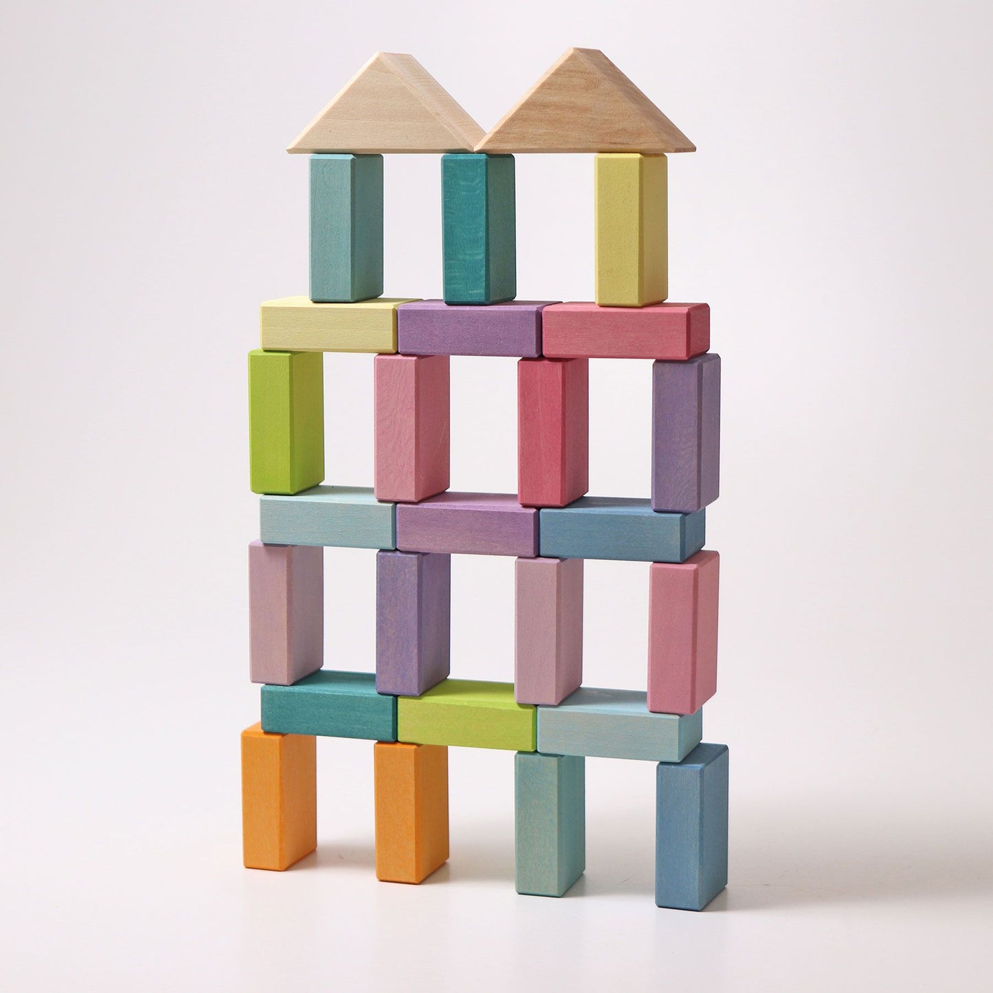 Grimm's - Pastel Duo Building Set (40 Pieces)