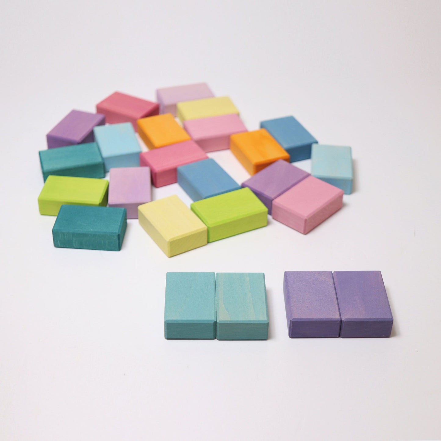 Grimm's - Pastel Duo Building Set (40 Pieces)