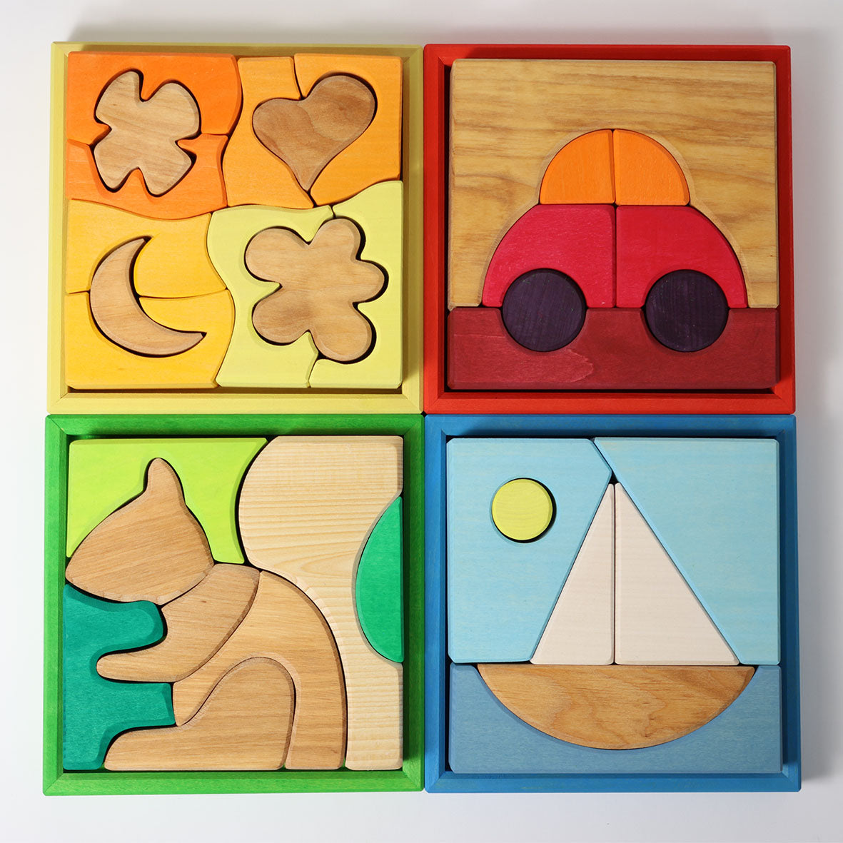 Grimm's - Yellow Shapes Building Set Creative Puzzle