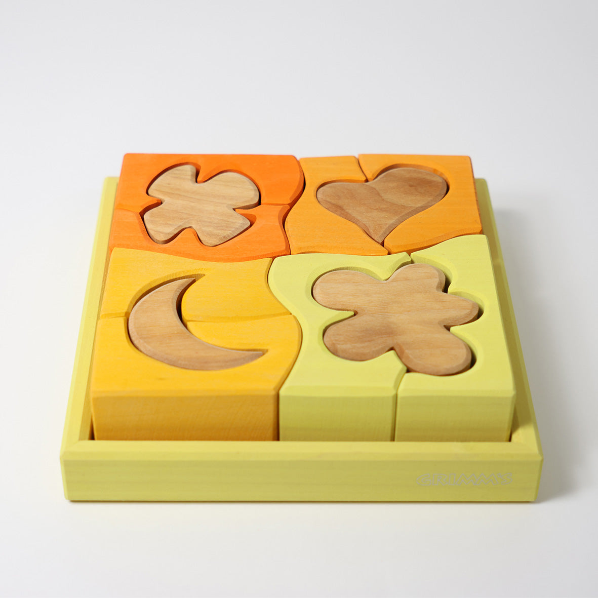 Grimm's - Yellow Shapes Building Set Creative Puzzle