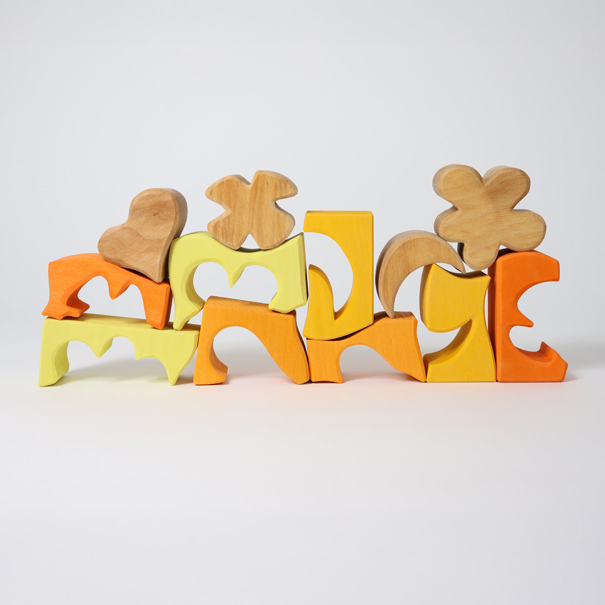 Grimm's - Yellow Shapes Building Set Creative Puzzle