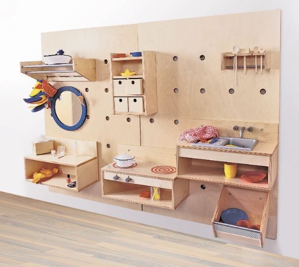 HABA Pro 14-Piece Perforated Wall Panel Role-Play Combination (1458963)