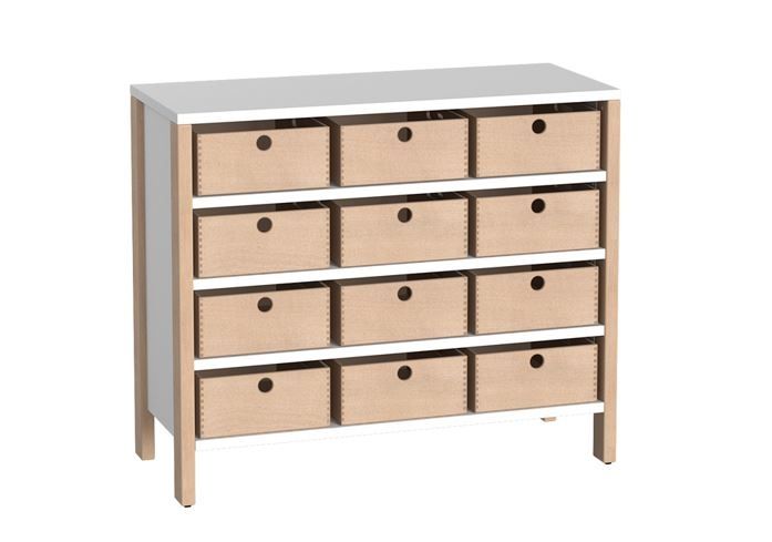 HABA Pro Linus Base Cabinet with 12 Material Boxes 1442383 and 1442384