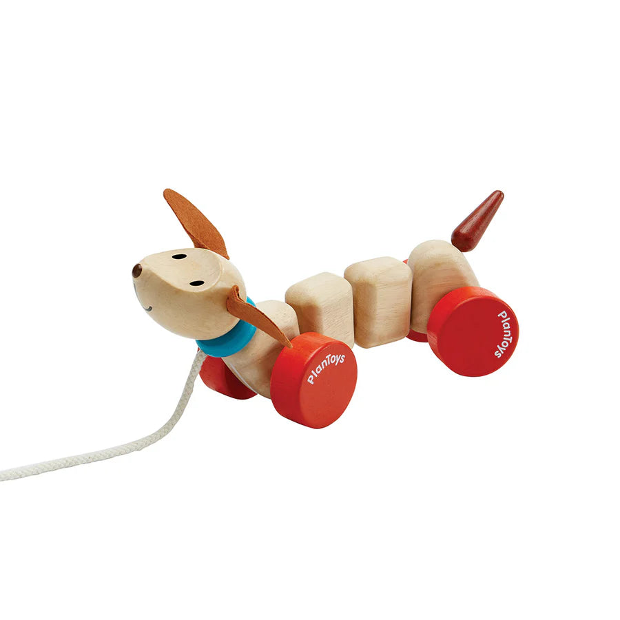 Happy Puppy Pull Toy by PlanToys