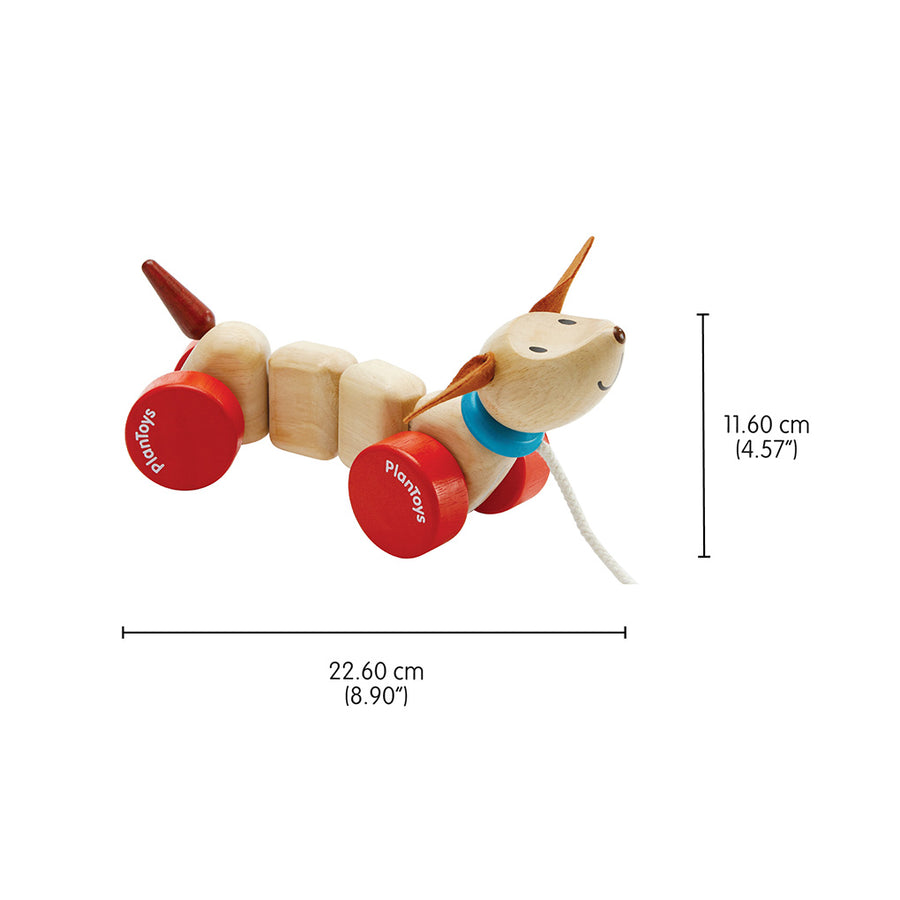 Happy Puppy Pull Toy by PlanToys