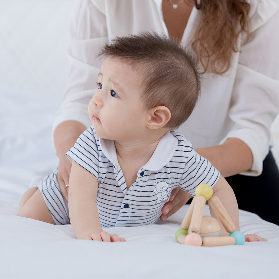 Pastel Triangle Clutching Toy by PlanToys