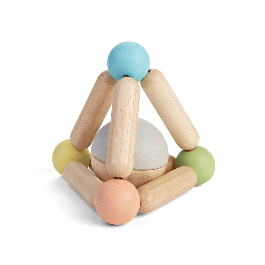 Triangle Spring Toy Pastel Triangle Clutching Toy by PlanToys – Wood Wood Toys