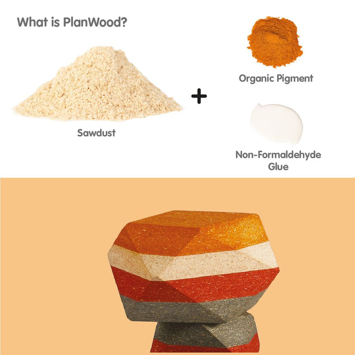 Geo Stacking Rock by PlanToys