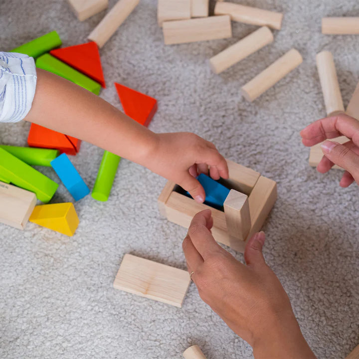 40 Colourful Unit Blocks by PlanToys