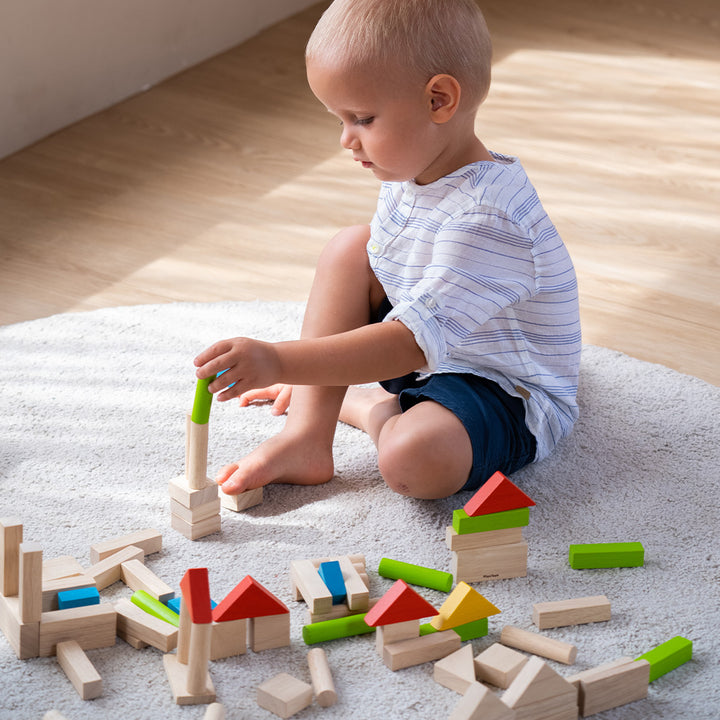 40 Colourful Unit Blocks by PlanToys
