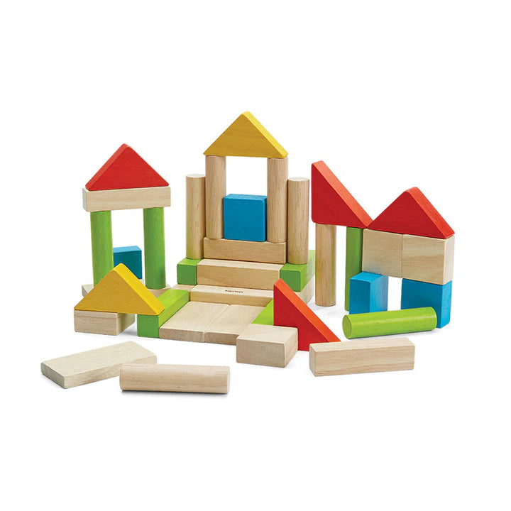 40 Colourful Unit Blocks by PlanToys