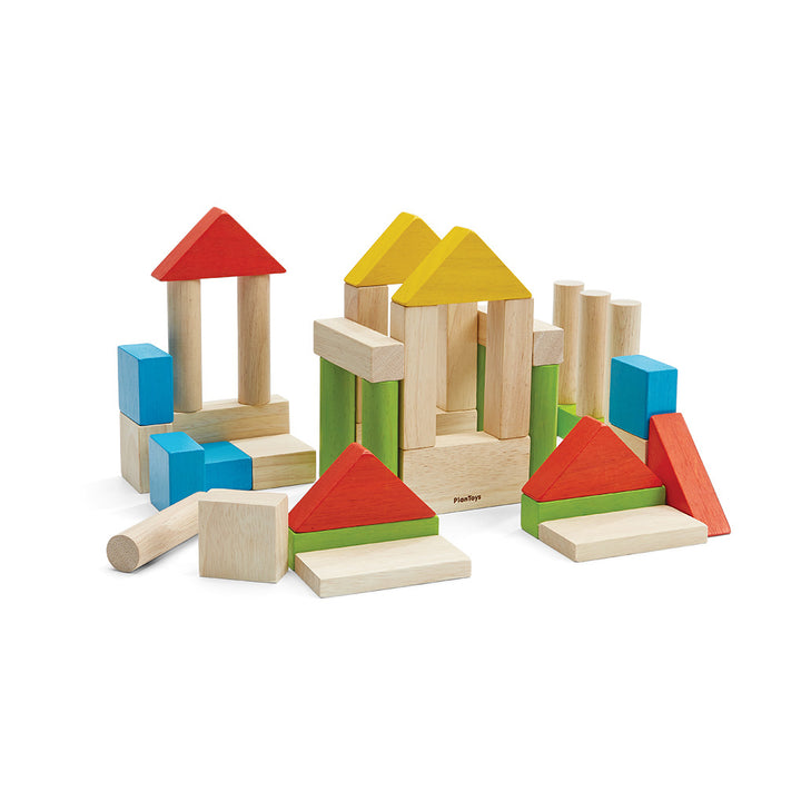 40 Colourful Unit Blocks by PlanToys