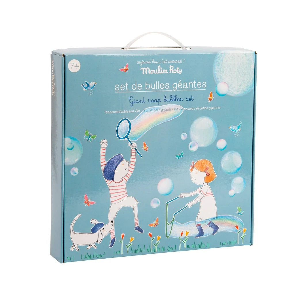 (OPEN BOX) Aujourd Hui Cest Mercredi - Giant Soap Bubbles Set - Moulin Roty