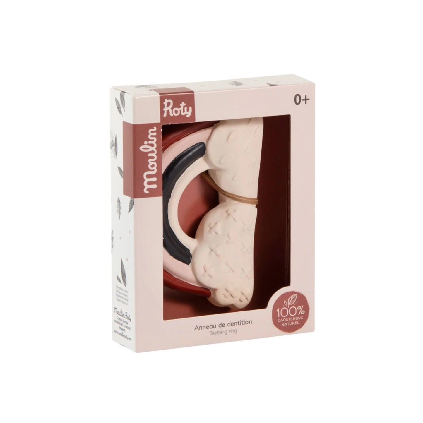 (DAMAGED BOX) Après la pluie Rubber Rainbow Teething Ring - Moulin Roty