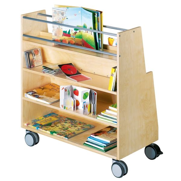 HABA Pro Move Upp 2-Sided Library Display Book Cart 1457040