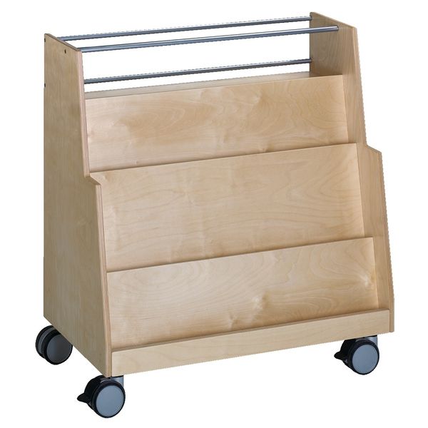 HABA Pro Move Upp 2-Sided Library Display Book Cart 1457040