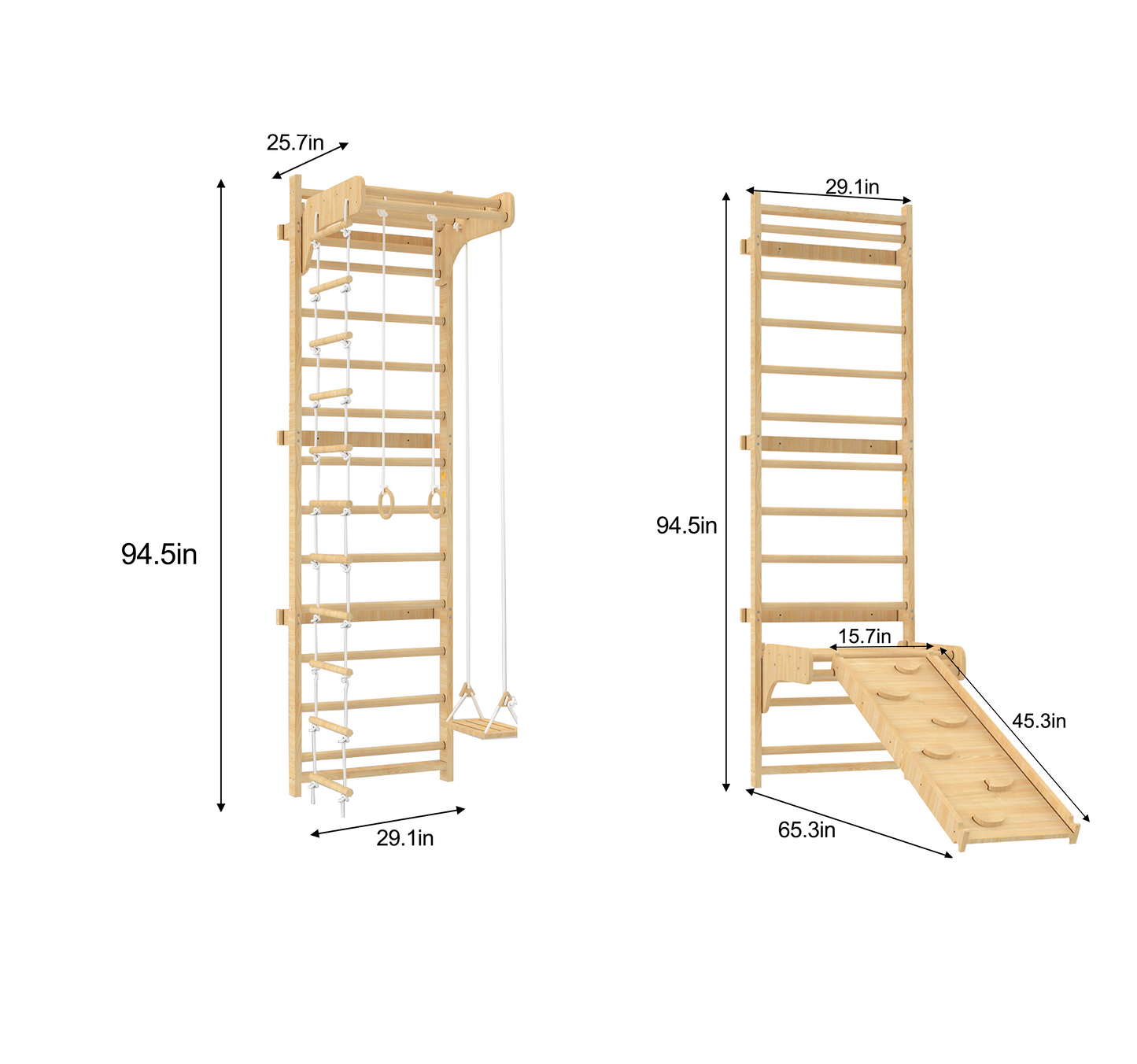 Betula Swedish Wall Ladder and Climber by Avenlur