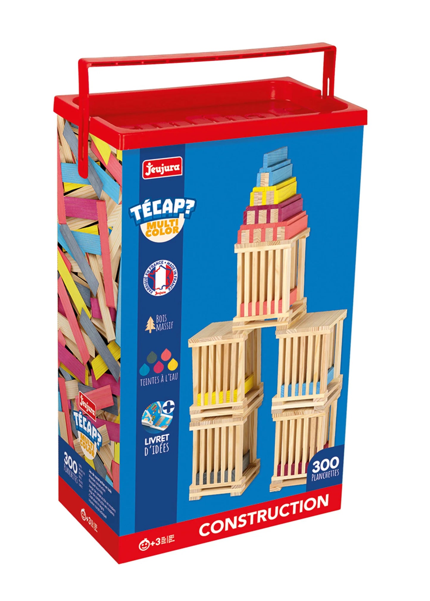 (DAMAGED BOX) TECAP 300 pc Multi-Coloured Construction Set by Jeujura