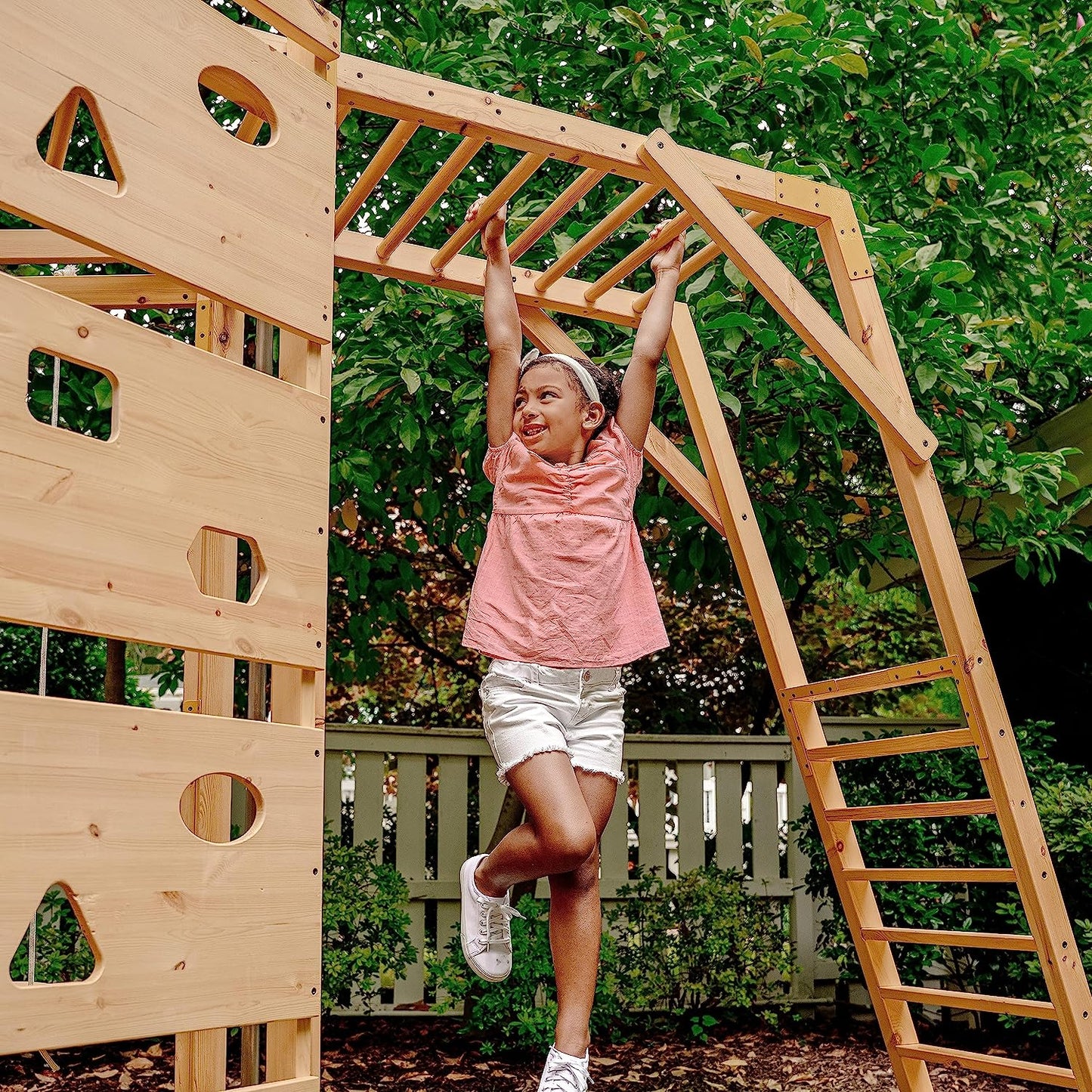 Hawthorn - Outdoor Climber with Monkey Bars, Swing, and Octagon Climber by Avenlur