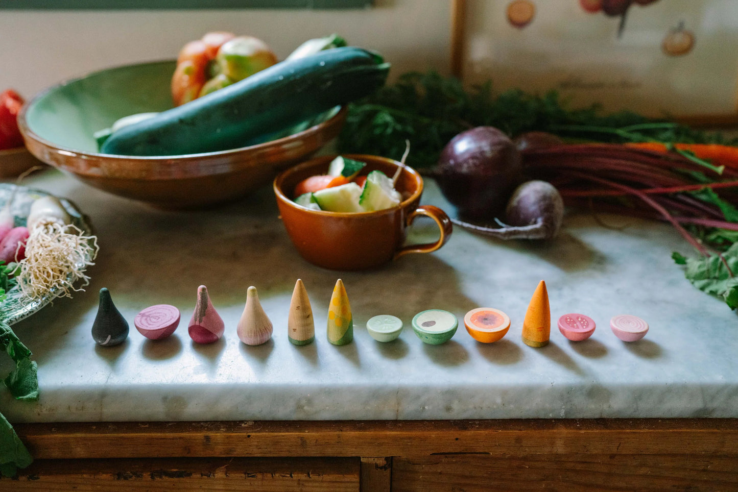 Grapat Wood Veggies (12 Pieces)