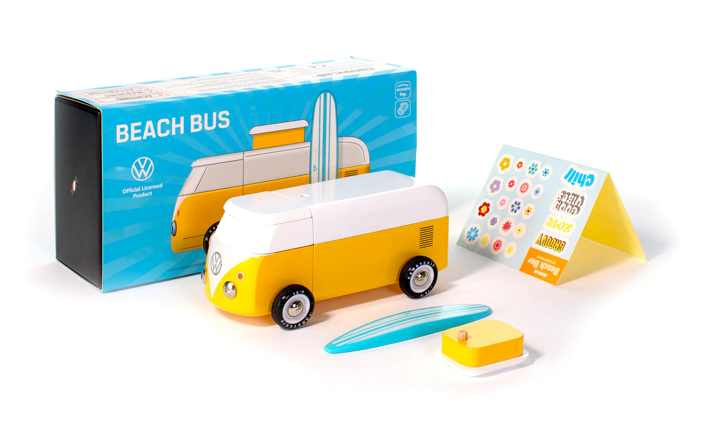 Candylab VW Beach Bus Sunset - Modern Vintage Classic Beach Cruiser