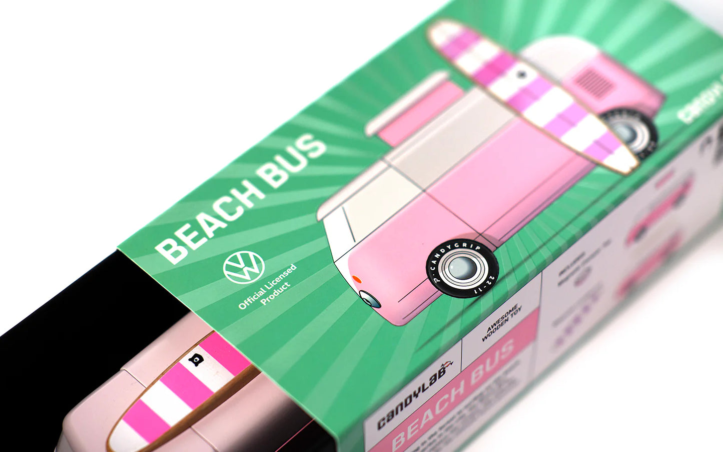 Candylab VW Beach Bus Pink - Modern Vintage Classic Beach Cruiser