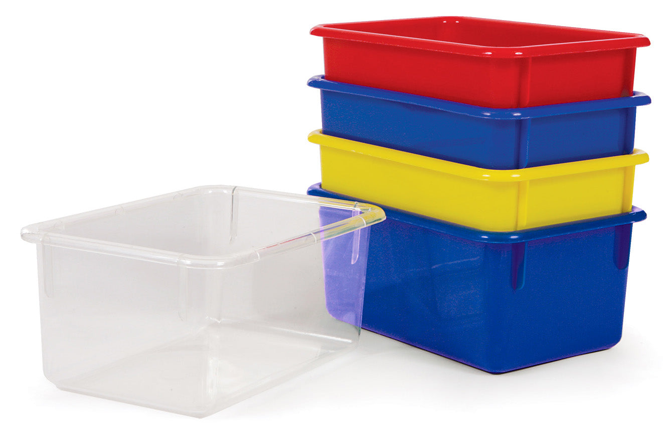 Small Plastic Bins - 4 Colours - Made in Canada