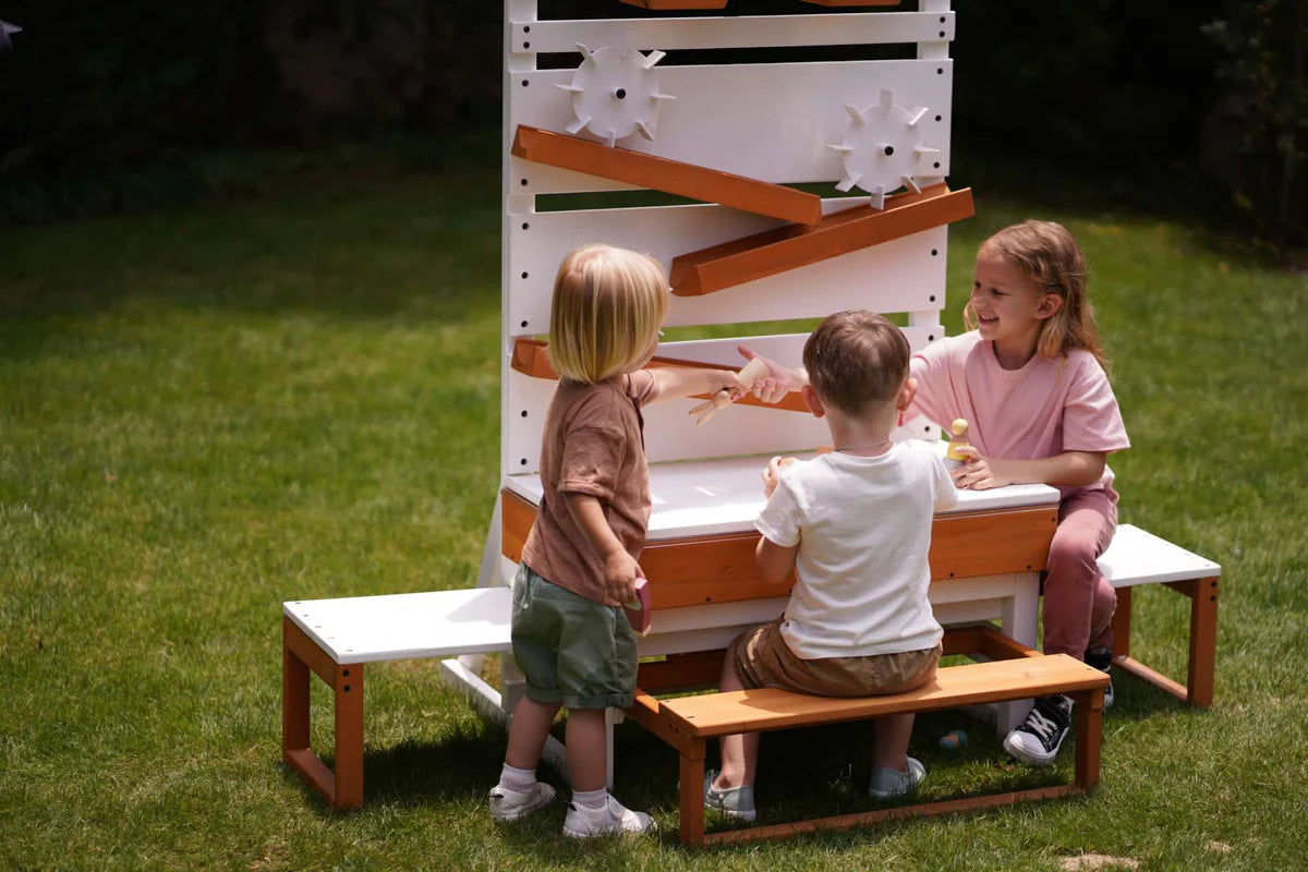 Grande table à eau d'extérieur en bois pour enfants et tout-petits par Avenlur