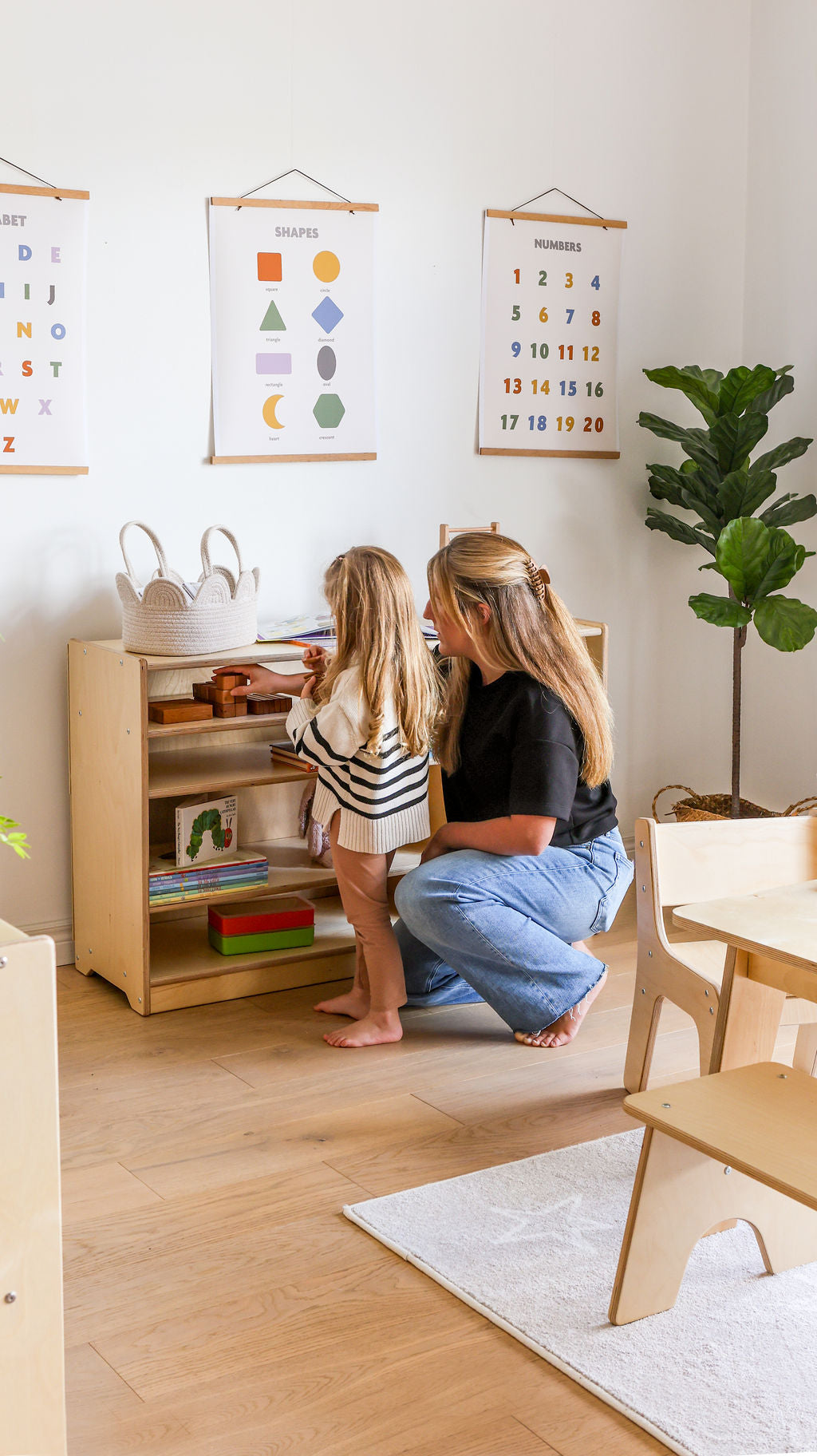 MontShelf Birch Backed Sensory Shelf- by Fern Kids (Made in Canada)