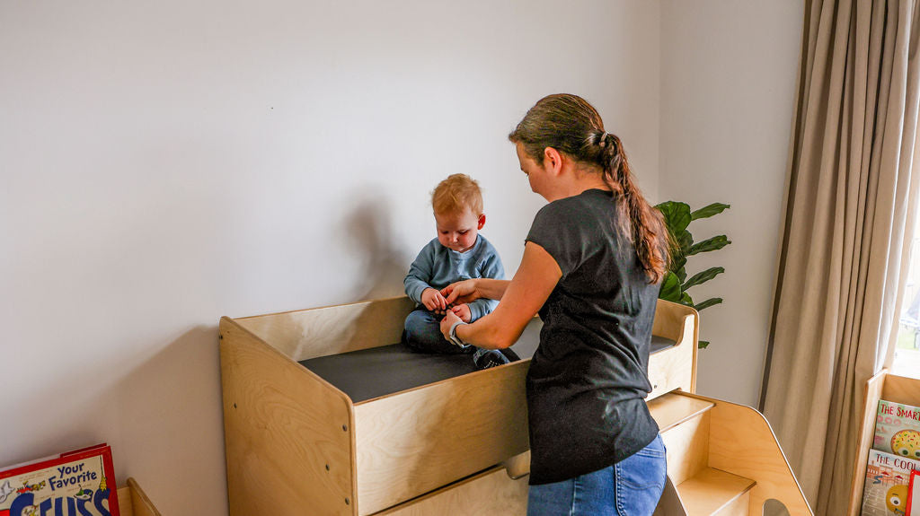 Changing Station with Stairs - by Fern Kids (Made in Canada)