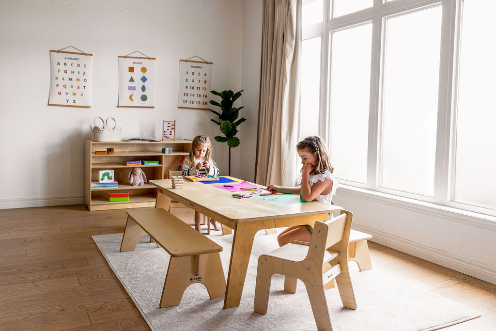 MontShelf Birch Backed Sensory Shelf- by Fern Kids (Made in Canada)