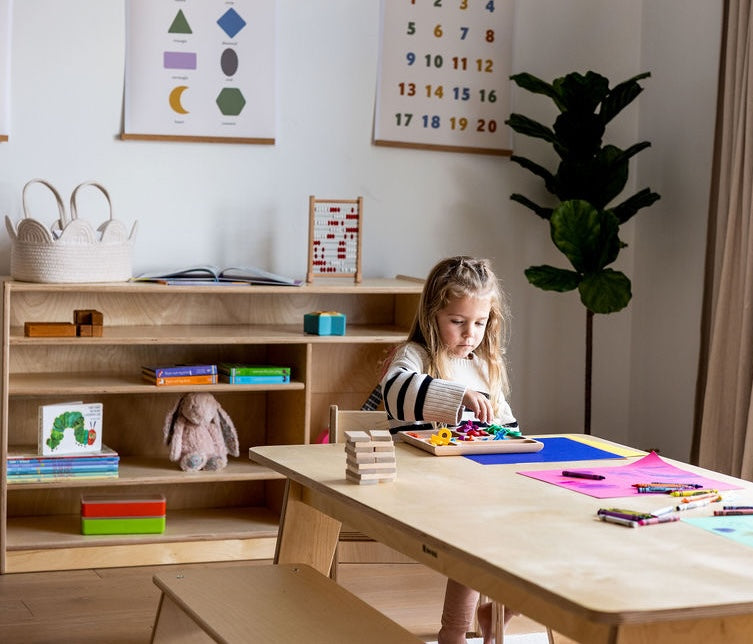 MontShelf Birch Backed Sensory Shelf- by Fern Kids (Made in Canada)