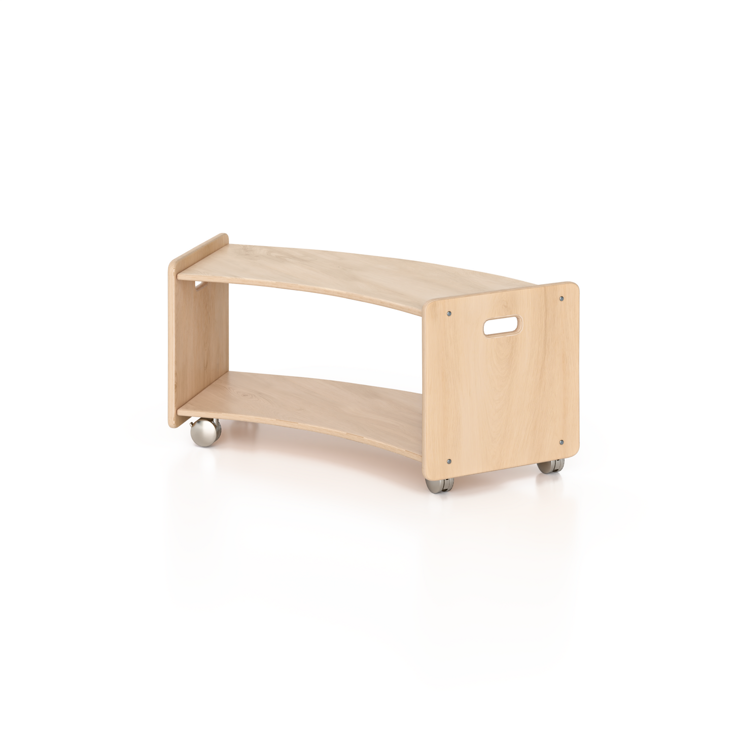 Educator Cart Open Mobile Sweep Short Shelf - by Fern Kids (Made in Canada)