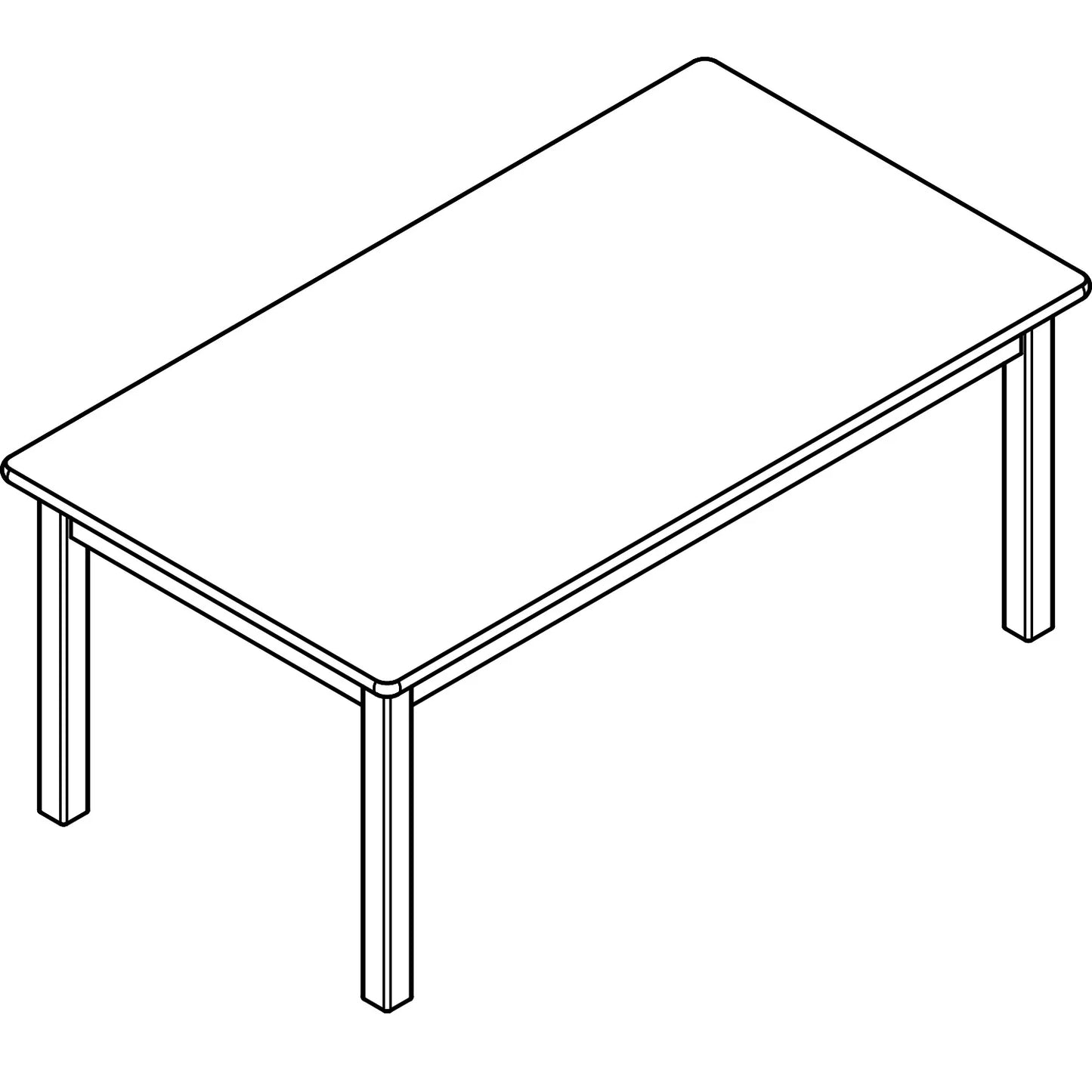 Wooden Tables (6 Versions) - Made in Canada