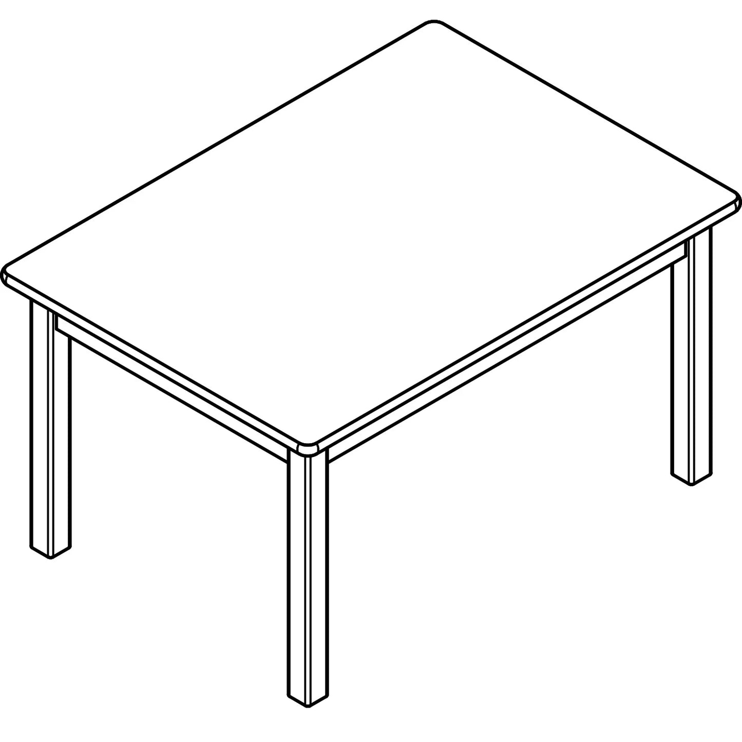 Wooden Tables (6 Versions) - Made in Canada