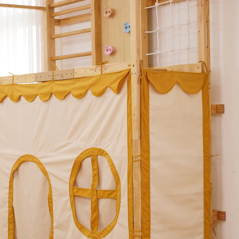Walnut Play Tent Add-On (94.5” Standard Compatible) by Avenlur