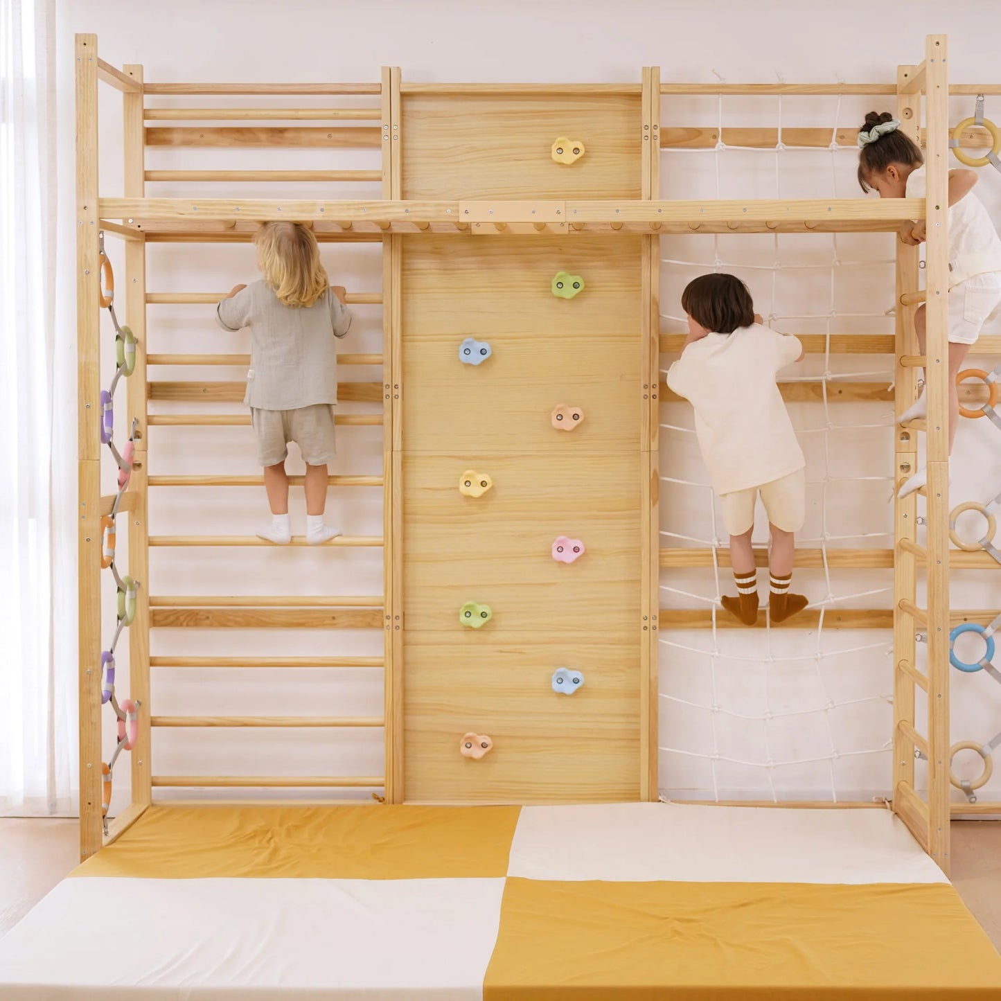 Monkey Bar Attachment – For Walnut Swedish Ladder by Avenlur