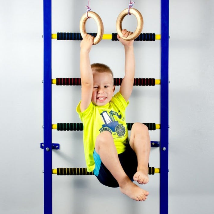 Anneaux de gymnastique en bois pour enfants