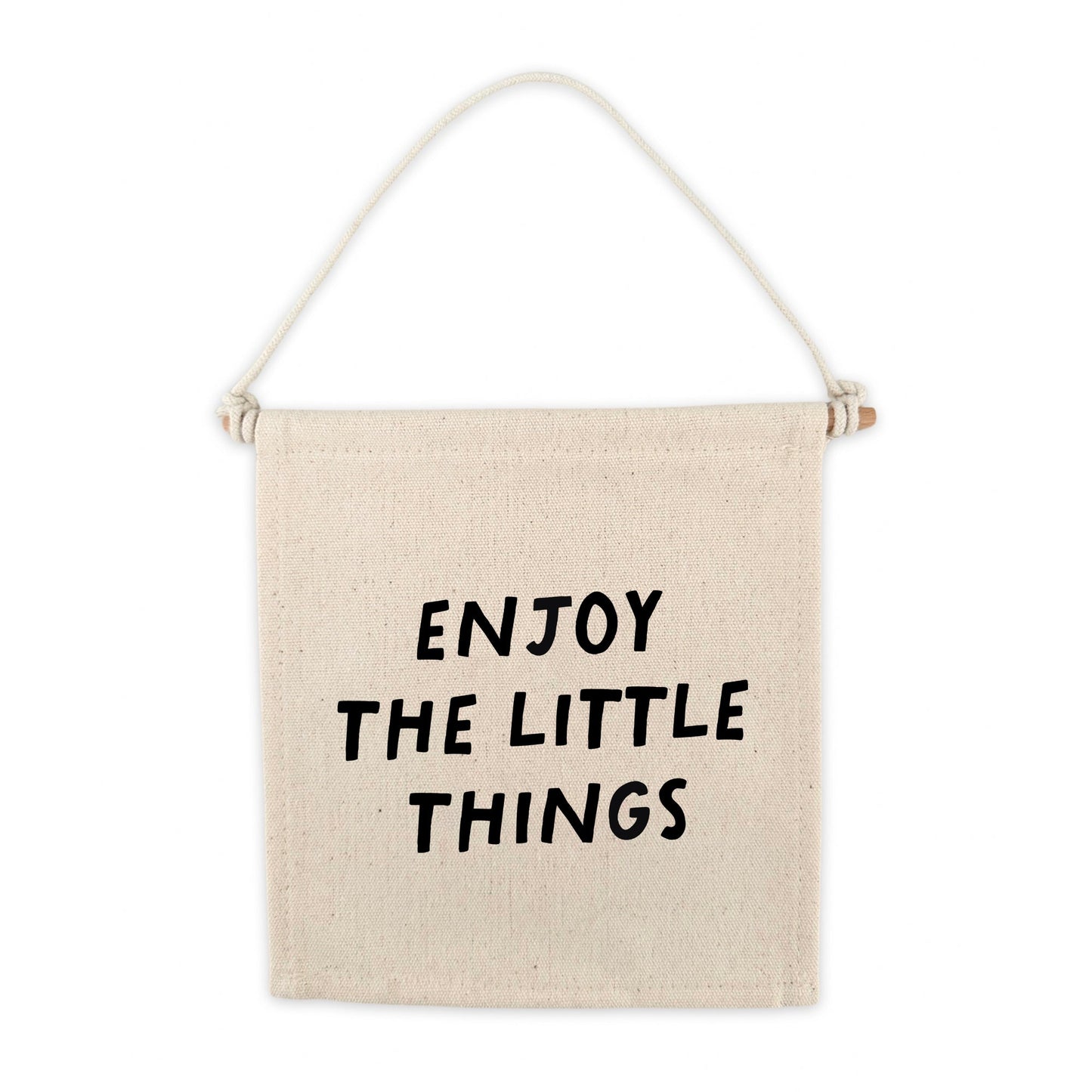 Panneau à suspendre sur toile « Enjoy The Little Things »