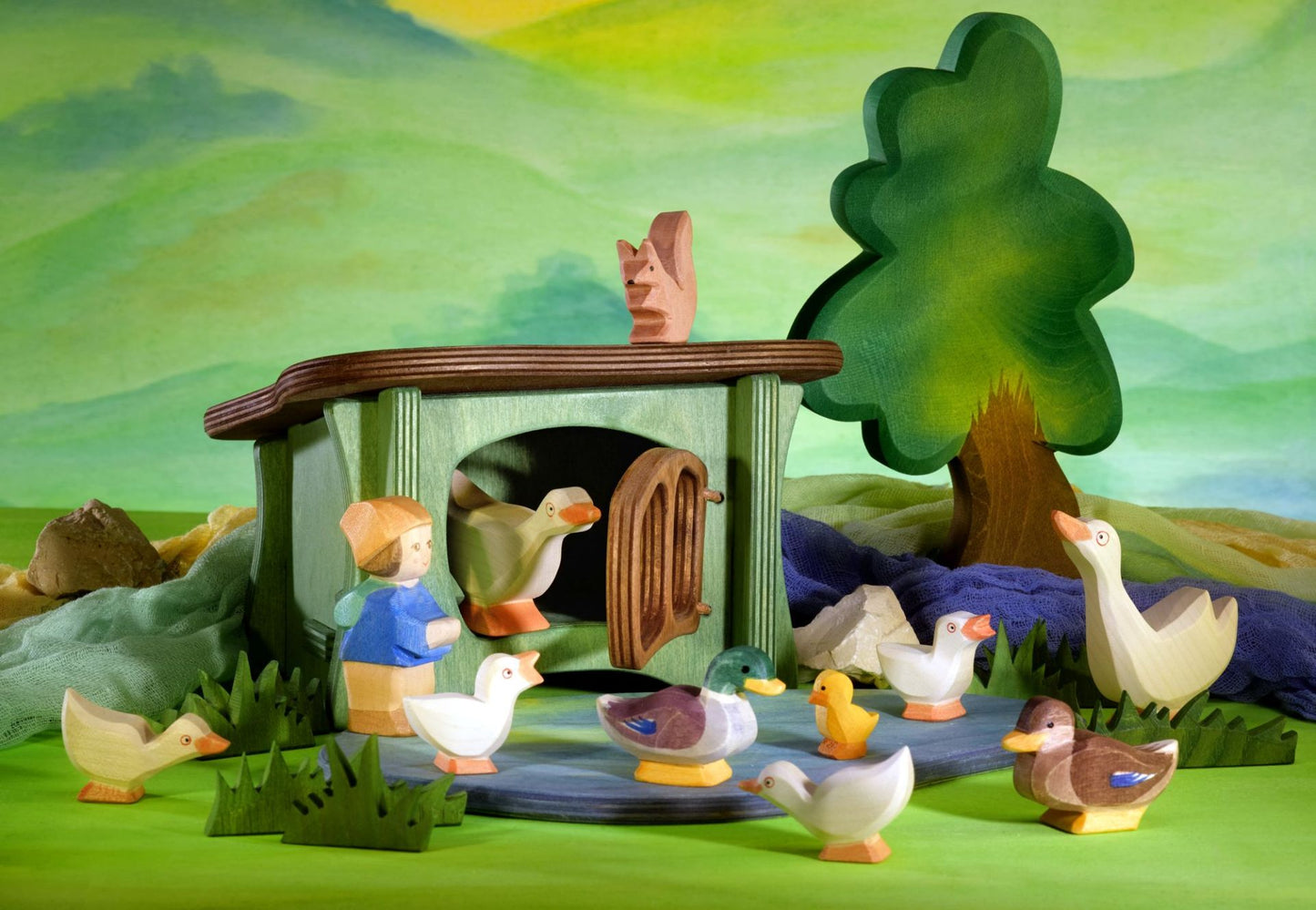 Canard mâle - Jouets en bois Ostheimer