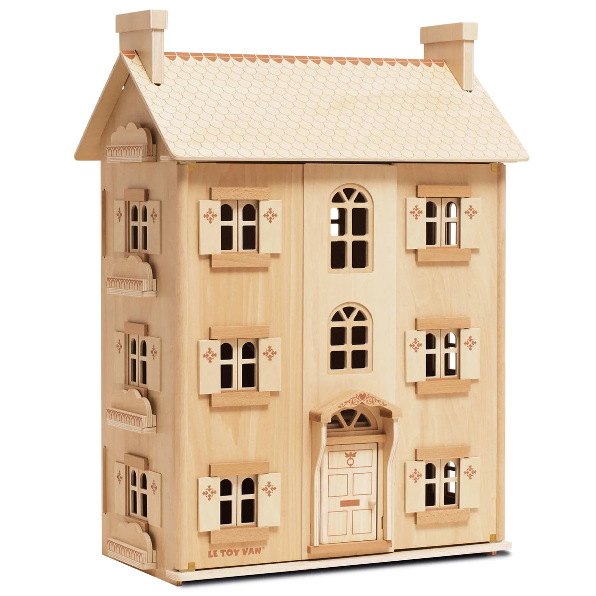 Grand Natural Wood Dolls House - by Le Toy Van