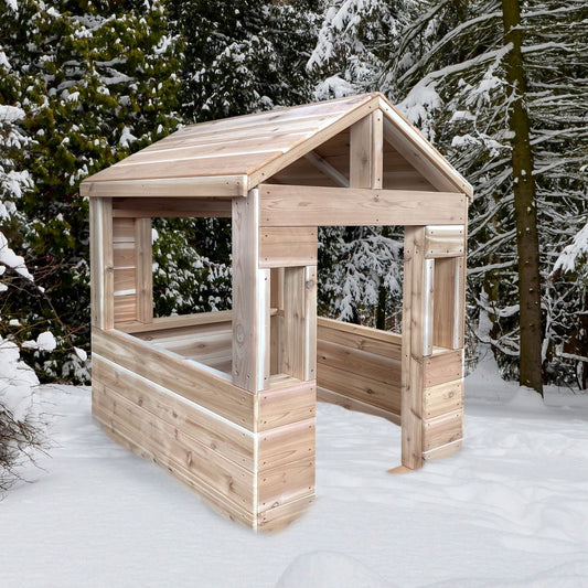 Outdoor Cedar Playhouse - Just Playing (Made in Canada)