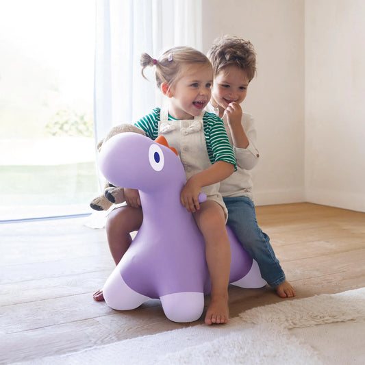 (DAMAGED BOX) Hoppi Bouncing Dinosaur Lavender - Quut