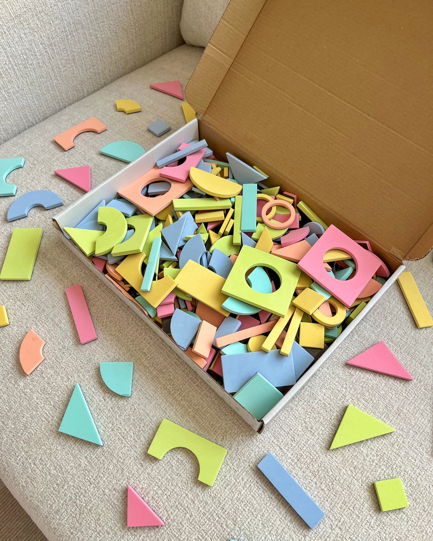 Magic Shape Set - Soft Foam Magnetic Shapes for Building and Play