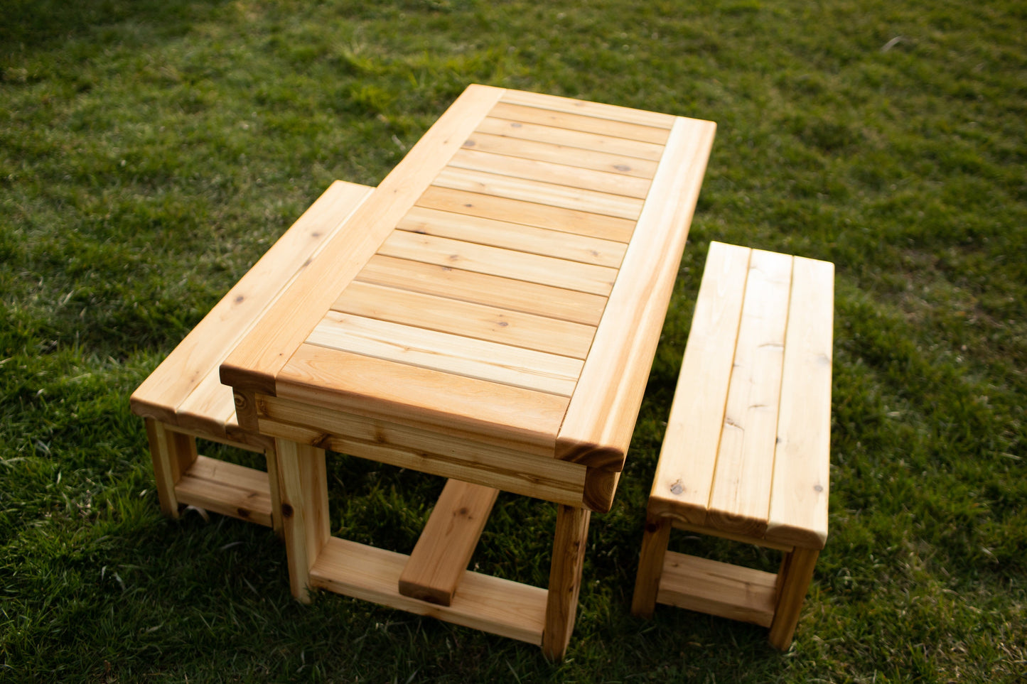 Indoor/Outdoor Harvest Table with Bench