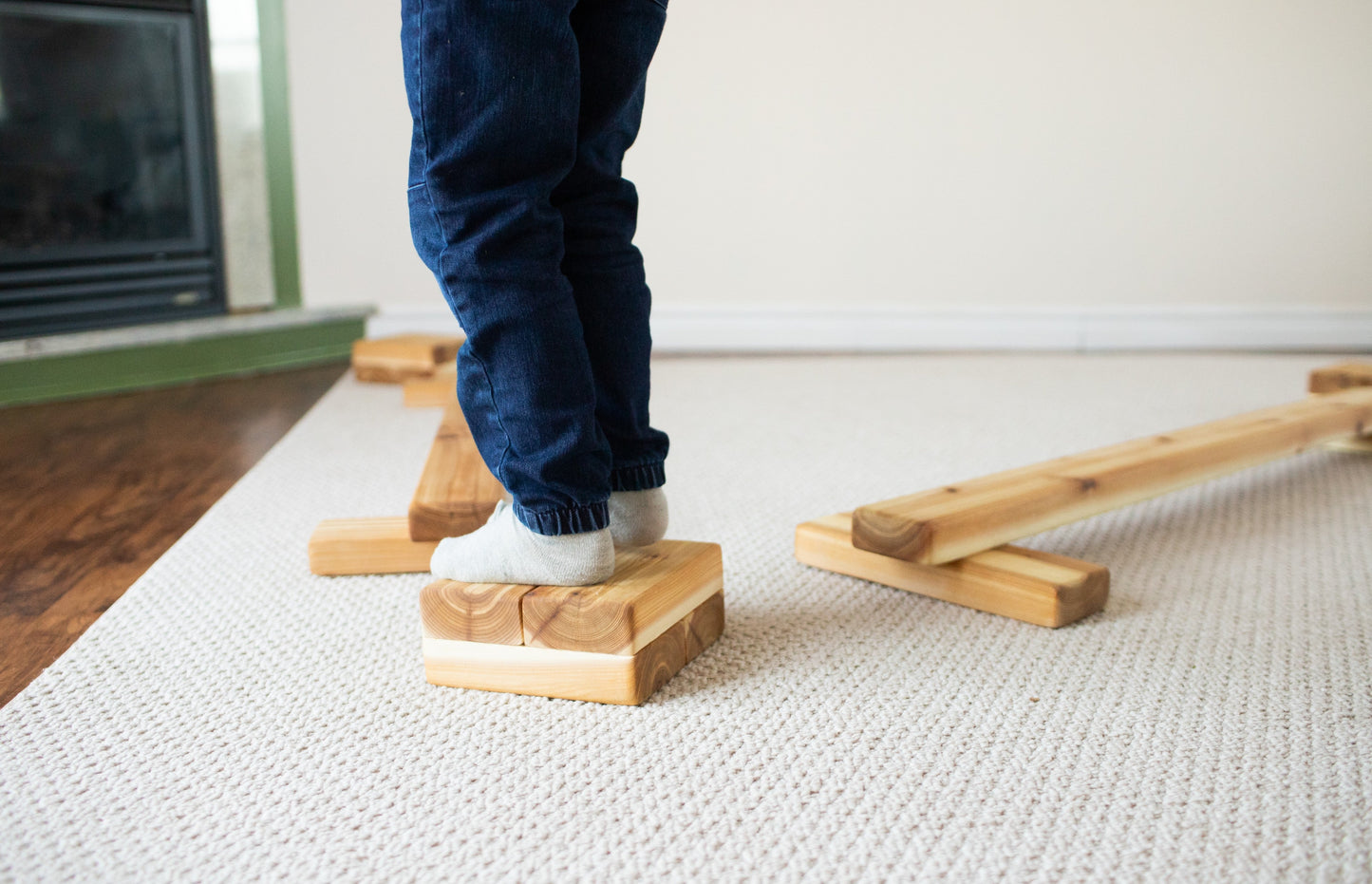 Outdoor Balance Beams and Stepping Stones