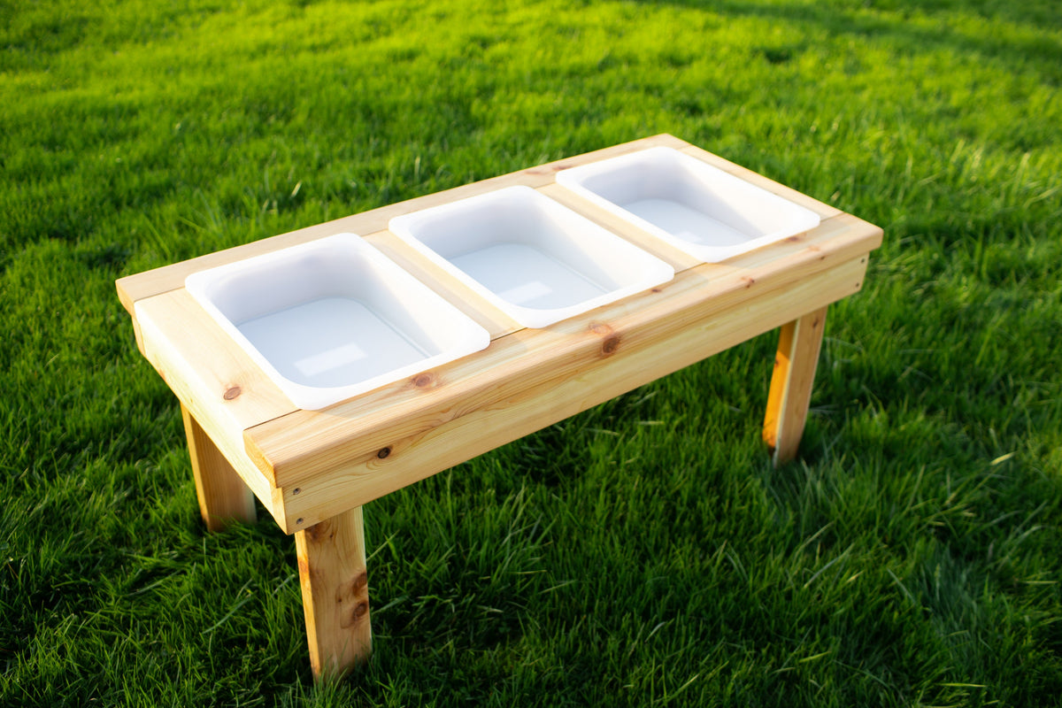 Indoor/Outdoor Triple Bin Sensory Table