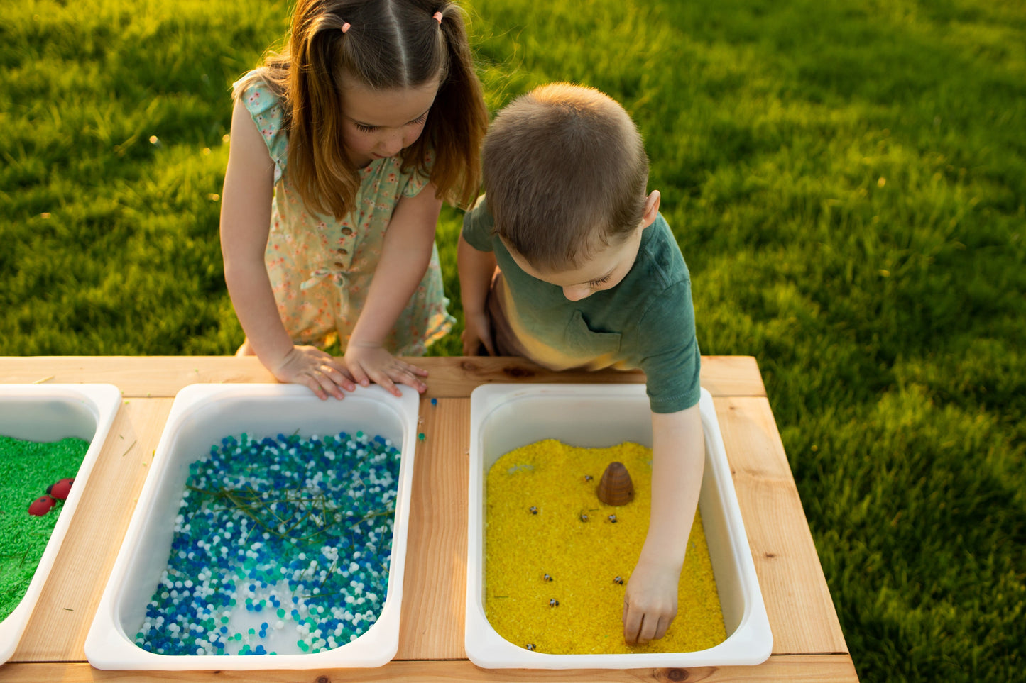 Indoor/Outdoor Triple Bin Sensory Table