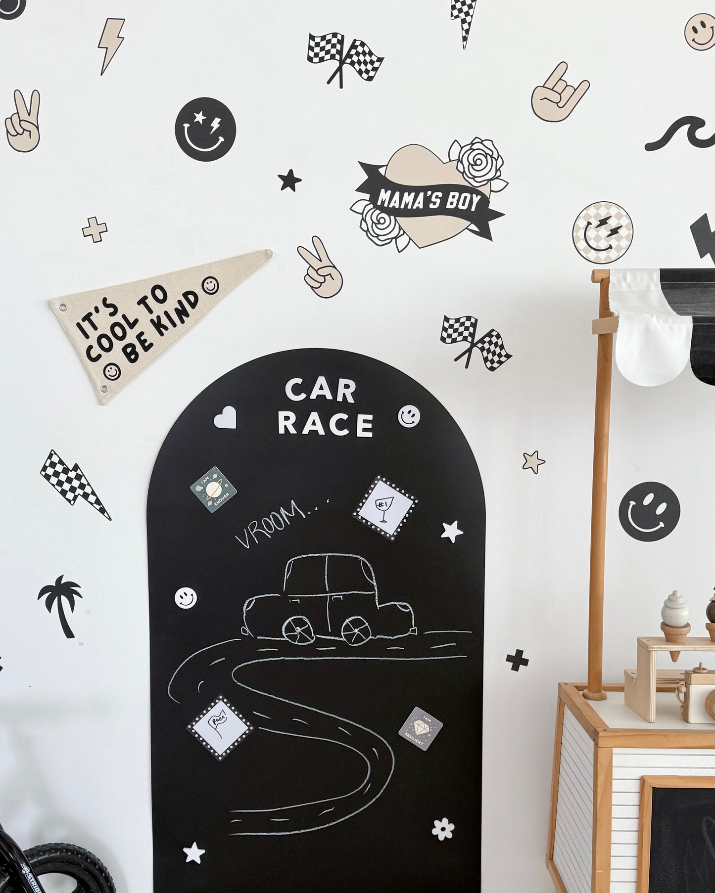 Peel & Stick Fabric Wall Stickers - Boyhood