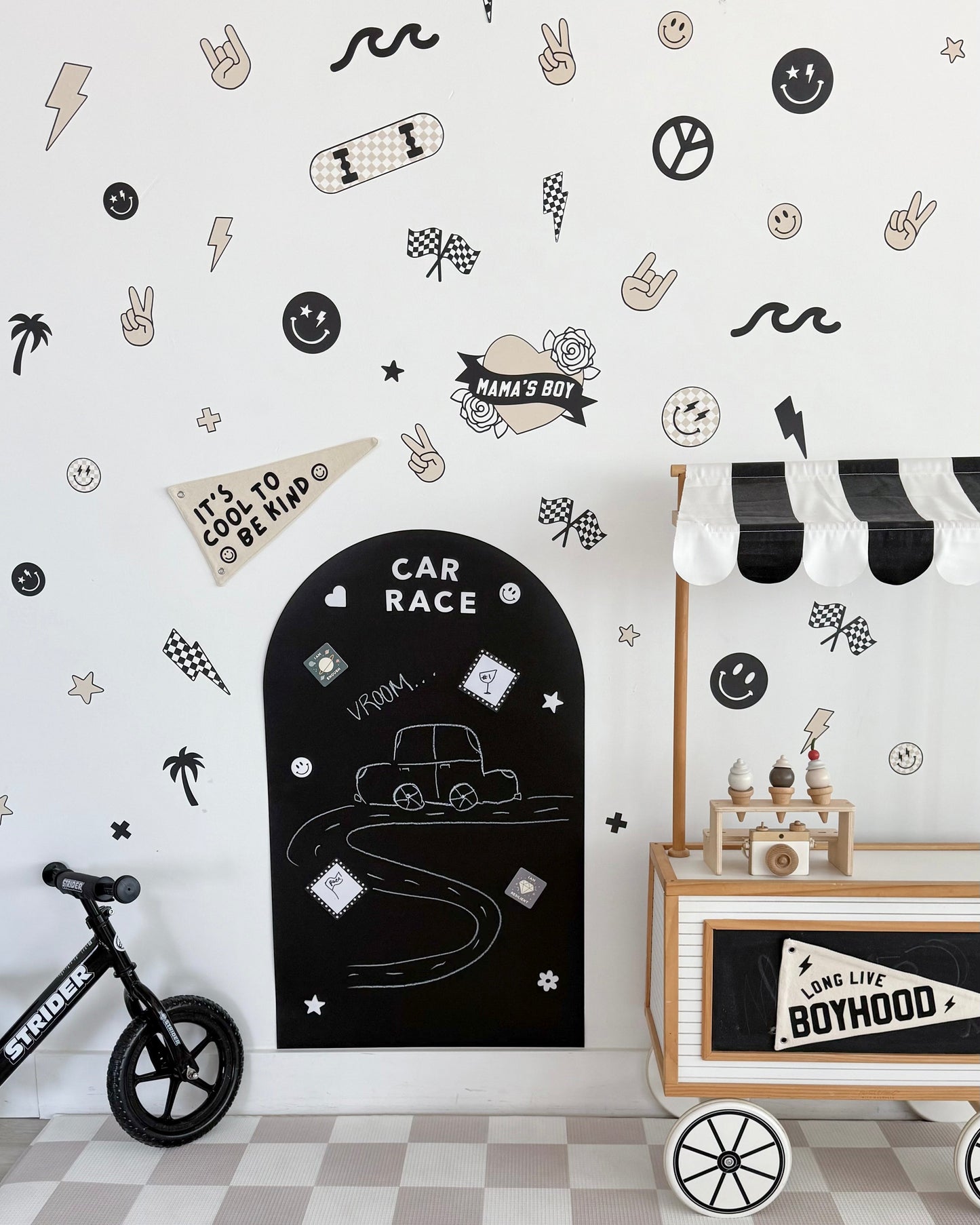 Peel & Stick Fabric Wall Stickers - Boyhood